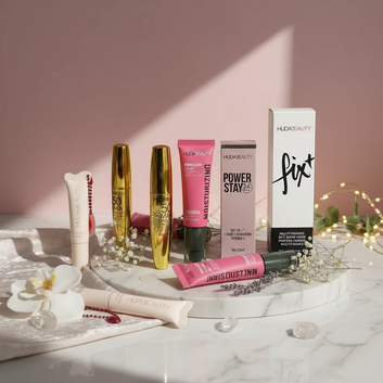 Huda Beauty 5-in-1 Ultimate Glam Bundle – Buy 3 Get 2 FREE Limited Offer